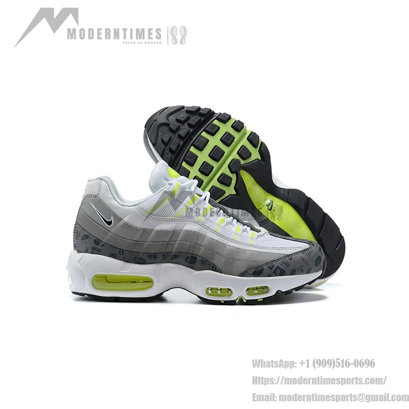 Nike Air Max 95 Logos Pack White Neon DH8256-100 Sneakers