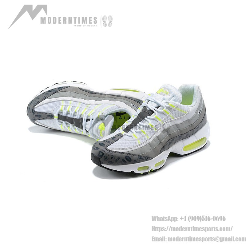 Nike Air Max 95 Logos Pack White Neon DH8256-100 Sneakers