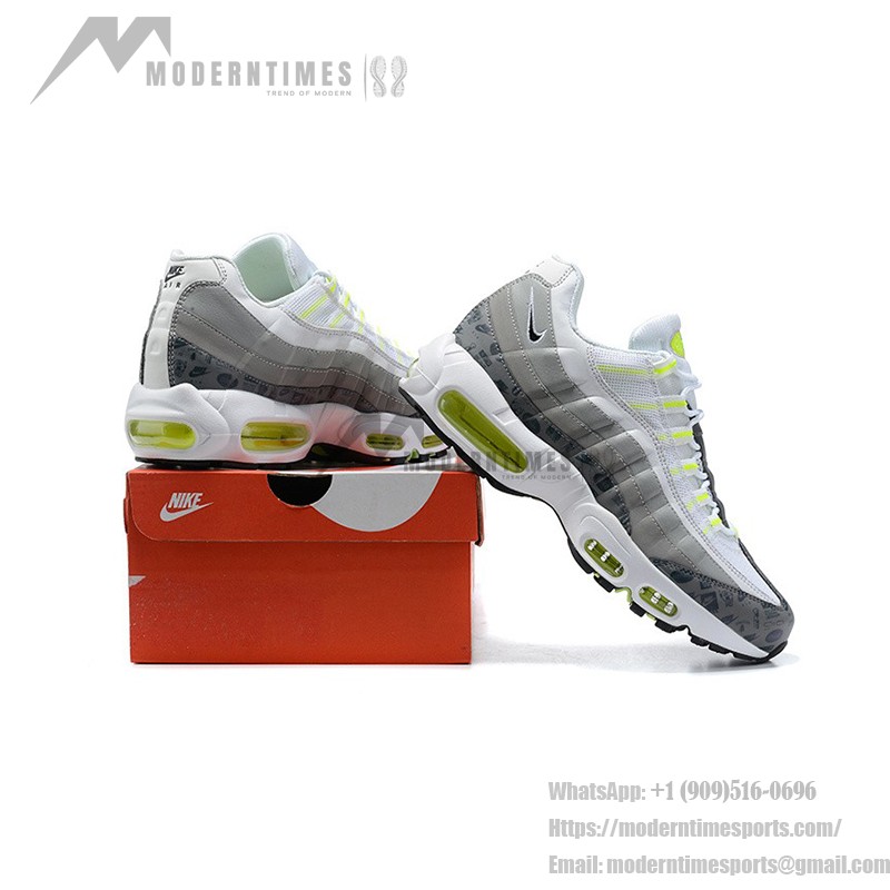 Nike Air Max 95 Logos Pack White Neon DH8256-100 Sneakers