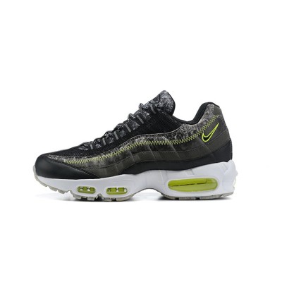 Nike Air Max 95 M2Z2 Recycled Wool Pack CV6899-001 Black and Electric Green Sneakers | A Perfect Fusion of Sustainable Materials and Comfort