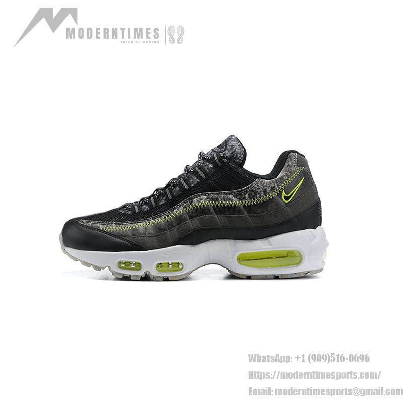 Nike Air Max 95 M2Z2 リサイクルウールパック CV6899-001 ブラック＆エレクトリックグリーン スニーカー 側面図