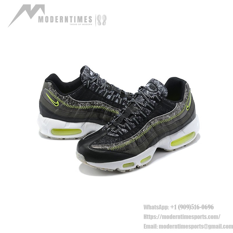 Nike Air Max 95 M2Z2 リサイクルウールパック CV6899-001 ブラック＆エレクトリックグリーン スニーカー 側面図