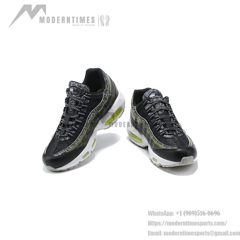 Nike Air Max 95 M2Z2 リサイクルウールパック CV6899-001 ブラック＆エレクトリックグリーン スニーカー 側面図