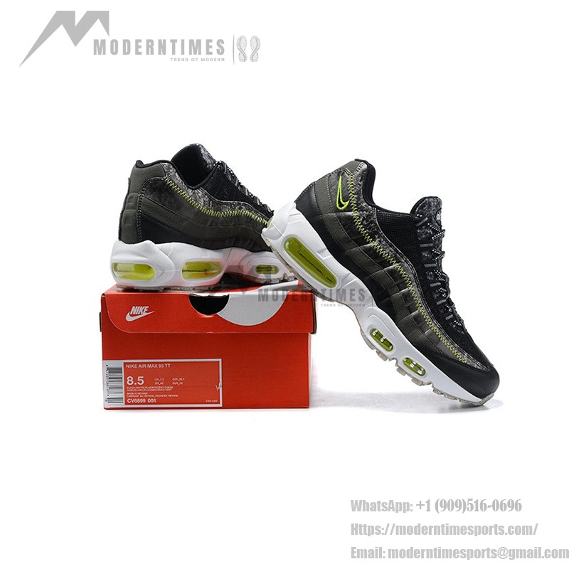 Nike Air Max 95 M2Z2 リサイクルウールパック CV6899-001 ブラック＆エレクトリックグリーン スニーカー 側面図