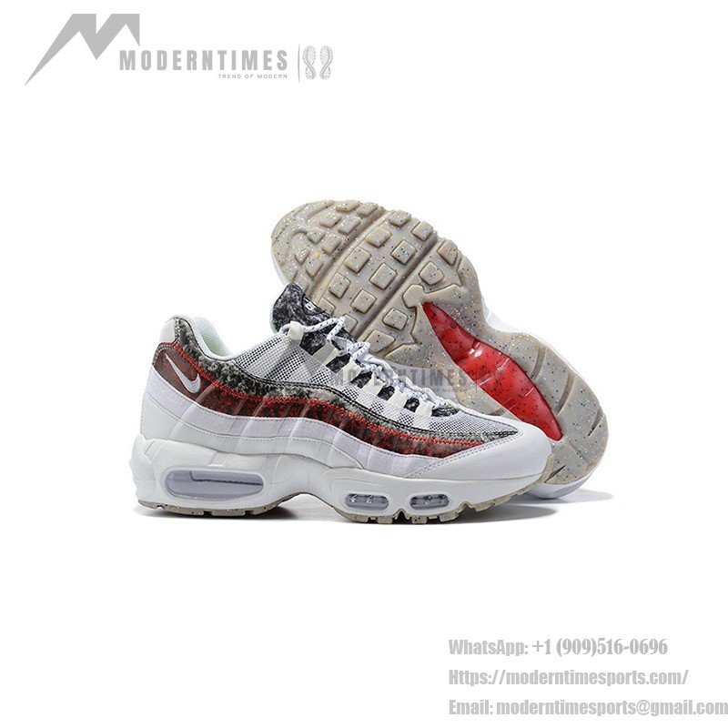 Nike Air Max 95 M2Z2 Recycled Wool Pack White Bright Crimson CV6899-100 Sneakers