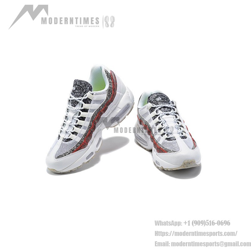 Nike Air Max 95 M2Z2 Recycled Wool Pack White Bright Crimson CV6899-100 Sneakers