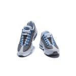 Nike Air Max 95 609048-108 White, Grey, and Blue Sneakers Side View