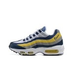 Nike Air Max 95 Michigan CZ0191-400 Blue, Yellow, and Grey Sneakers Side View