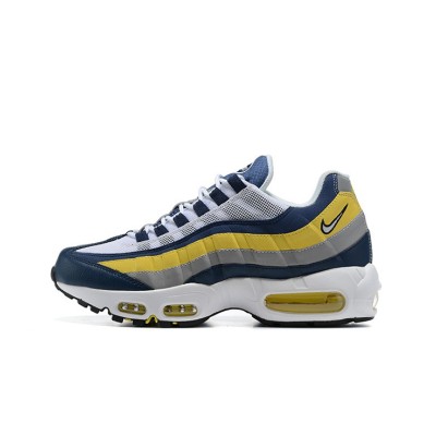 Nike Air Max 95 Michigan CZ0191-400 Blue, Yellow, and Grey Sneakers | A Perfect Blend of Stylish Design and Comfort Technology