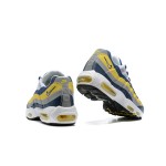 Nike Air Max 95 Michigan CZ0191-400 Blue, Yellow, and Grey Sneakers Side View