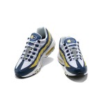 Nike Air Max 95 Michigan CZ0191-400 Blue, Yellow, and Grey Sneakers Side View