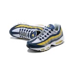 Nike Air Max 95 Michigan CZ0191-400 Blue, Yellow, and Grey Sneakers Side View