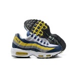 Nike Air Max 95 Michigan CZ0191-400 Blue, Yellow, and Grey Sneakers Side View