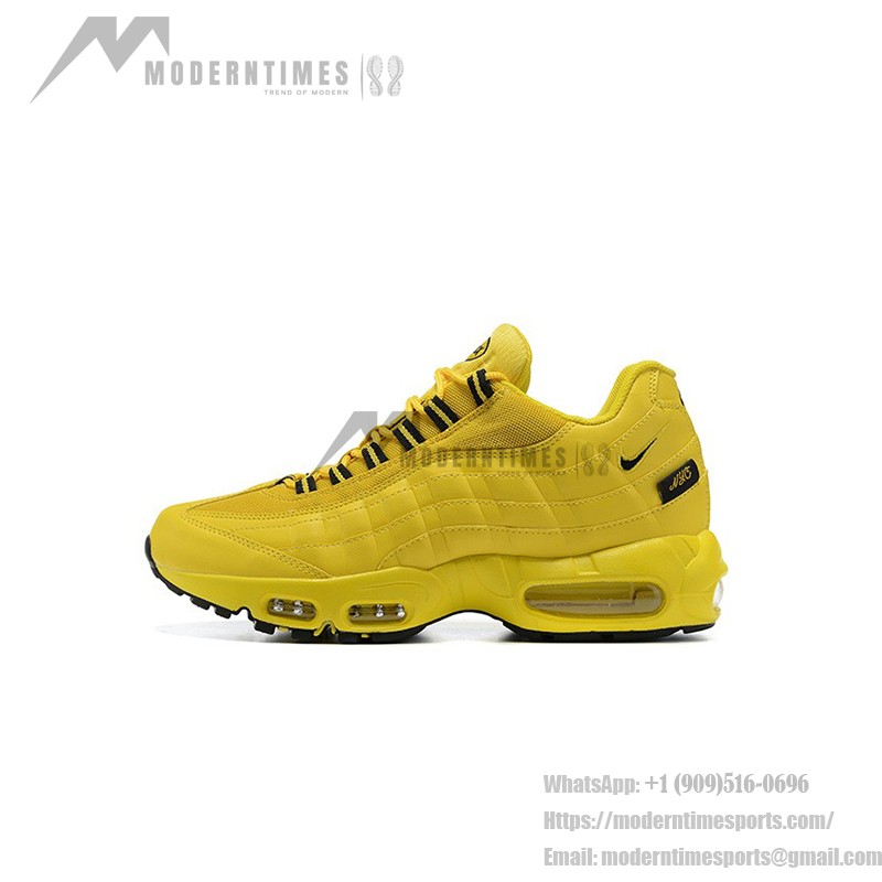 Nike Air Max 95 DH0143-700 NYC Taxi Yellow Sneakers with Black Accents