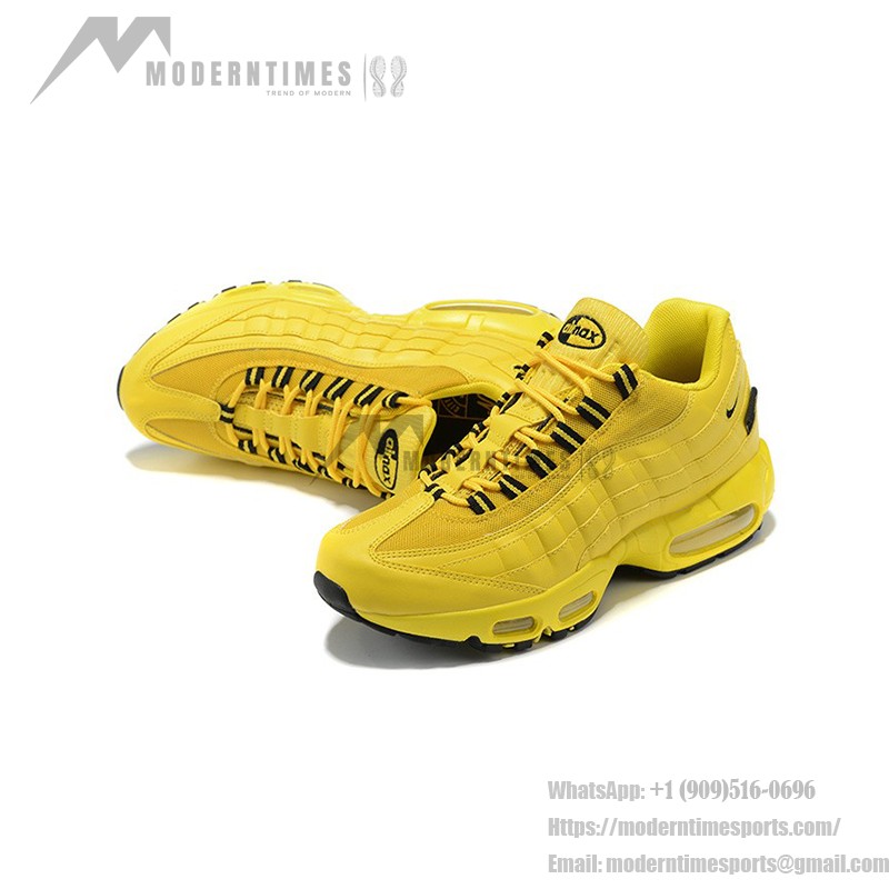 Nike Air Max 95 DH0143-700 NYC Taxi Yellow Sneakers with Black Accents