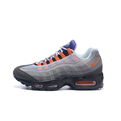 Nike Air Max 95 OG QS 810374-078 Grau und Safety Orange Sneaker | Perfekte Kombination aus Retro-Design und Komforttechnologie