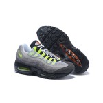 Nike Air Max 95 OG QS 810374-078 Grey and Safety Orange Sneakers Side View