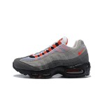 Nike Air Max 95 OG AT2865-100 Grey and Solar Red Sneakers Side View