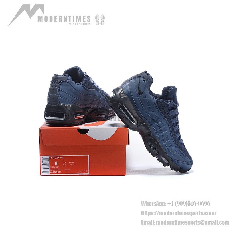 Nike Air Max 95 Obsidian Black 609048-407 Sneakers Side View