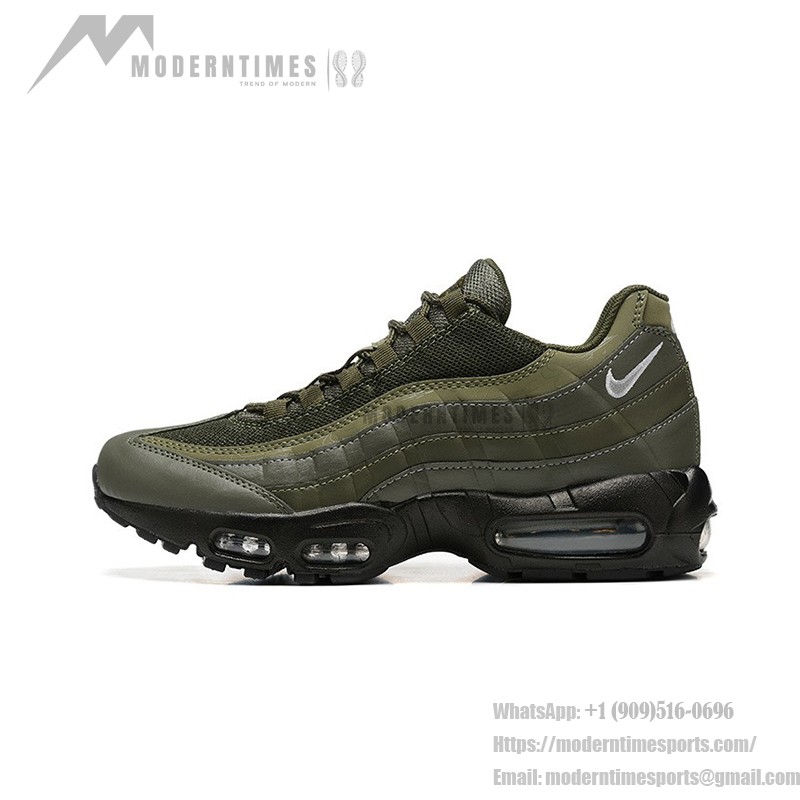 Nike Air Max 95 DZ4511-300 Olive Reflective Sneakers with Air Cushion Technology