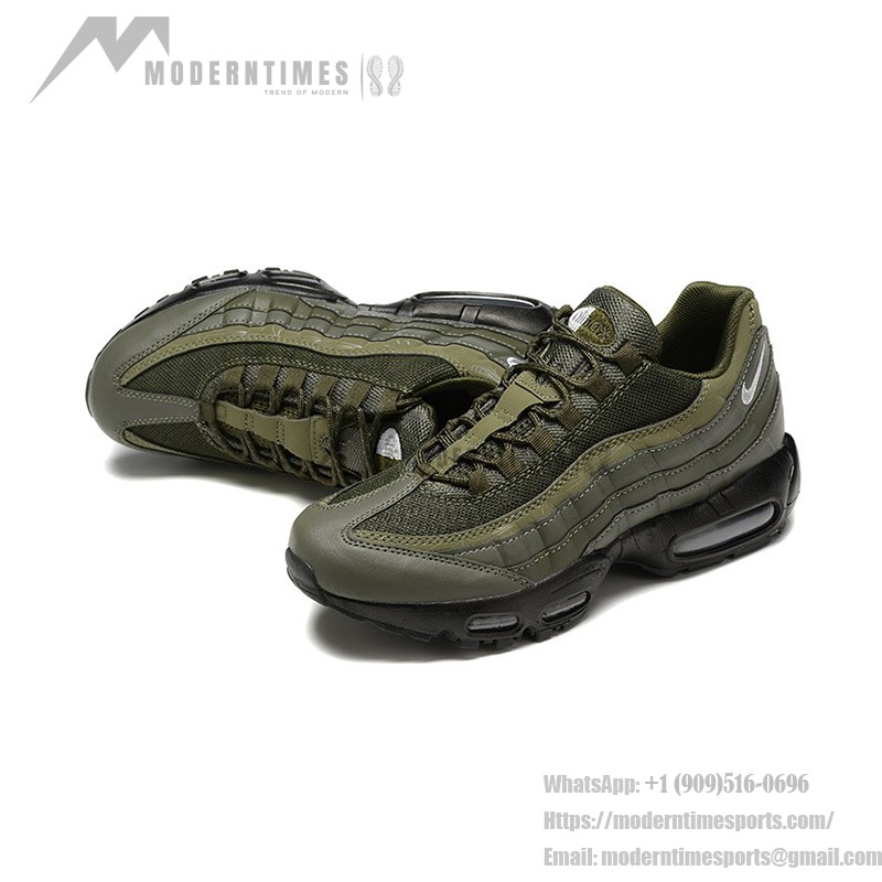 Nike Air Max 95 DZ4511-300 Olive Reflective Sneakers with Air Cushion Technology