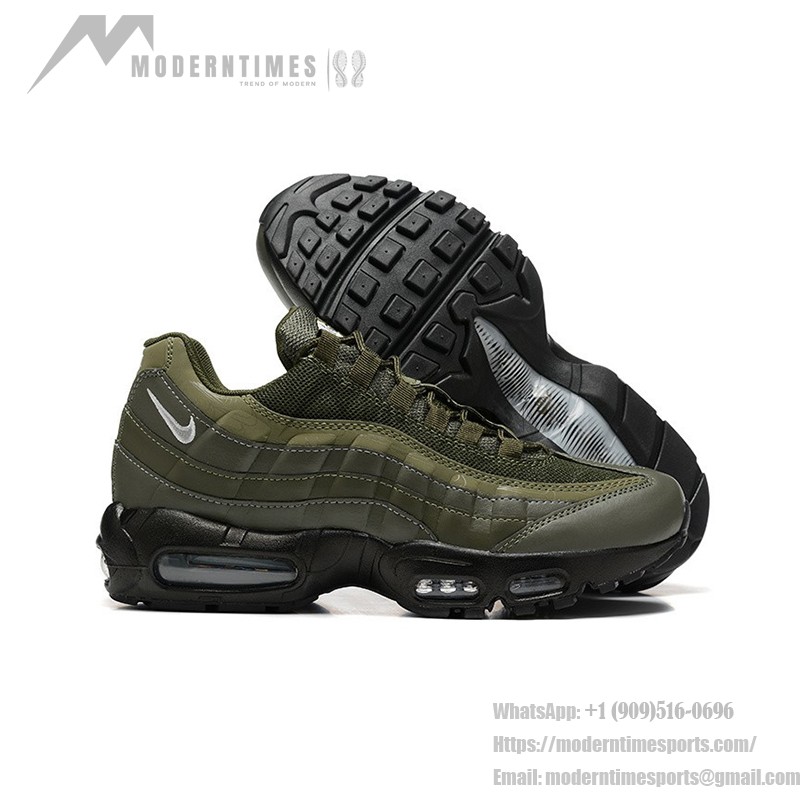 Nike Air Max 95 DZ4511-300 Olivgrüne Reflektierende Sneaker mit Luftkissen-Technologie