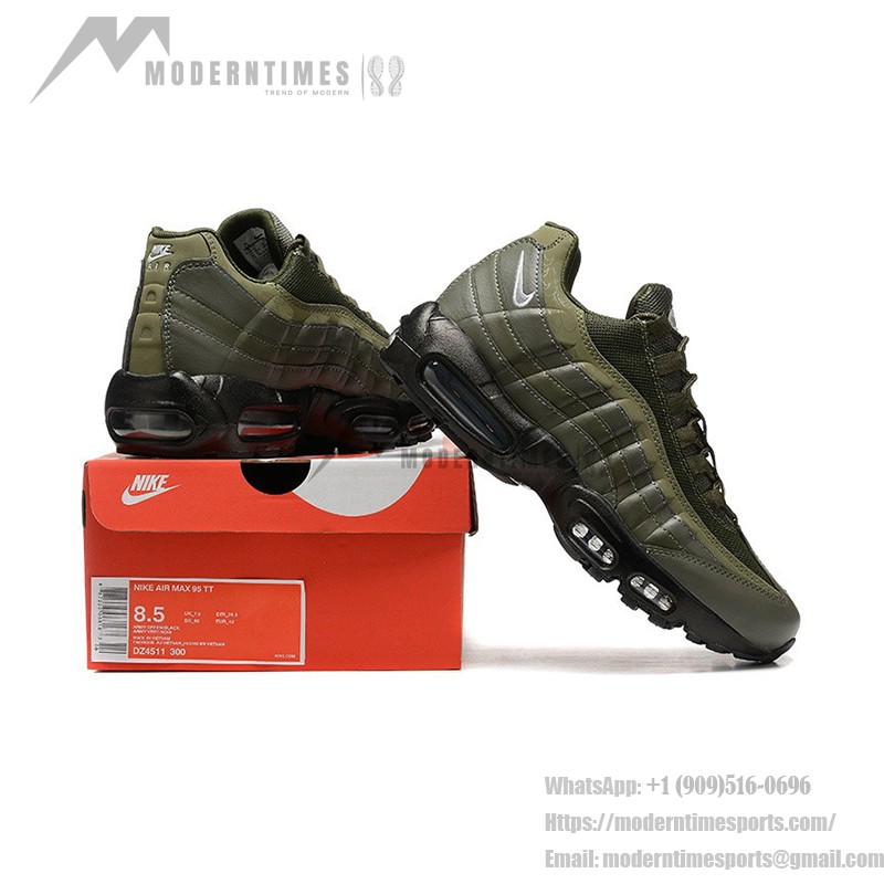 Nike Air Max 95 DZ4511-300 Olive Reflective Sneakers with Air Cushion Technology