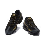 Nike Air Max 95 Premium 538416-007 Black and Metallic Gold Sneakers Side View