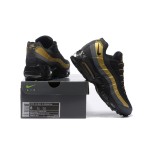 Nike Air Max 95 Premium 538416-007 Black and Metallic Gold Sneakers Side View