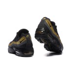 Nike Air Max 95 Premium 538416-007 Black and Metallic Gold Sneakers Side View