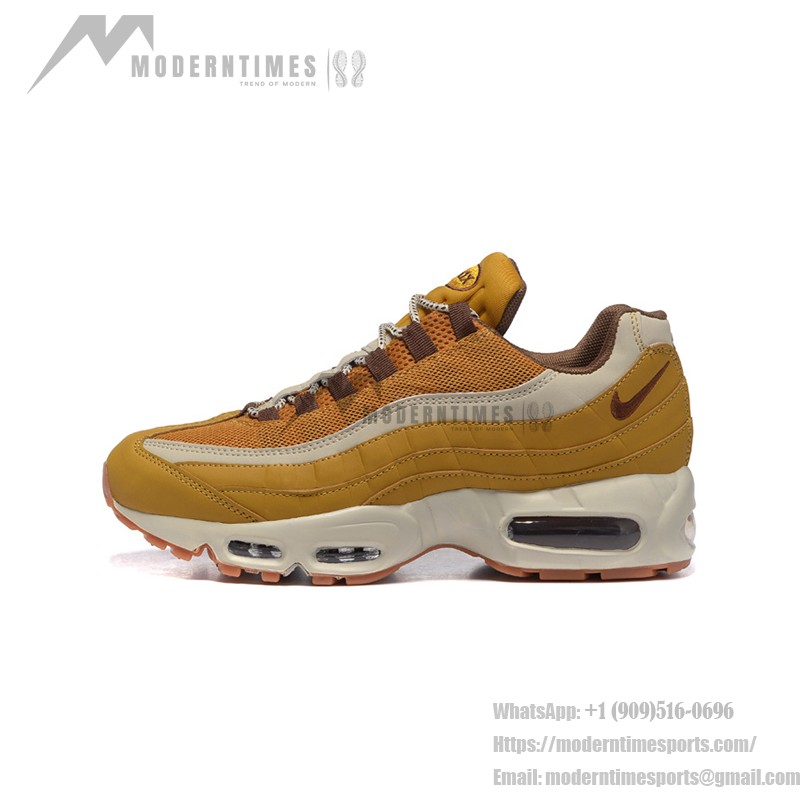 Nike Air Max 95 Premium Wheat Pack 538416-700 Sneakers in wheat, brown, and cream colorways