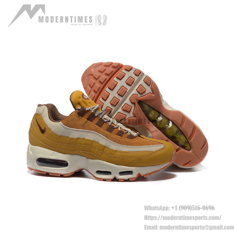 Nike Air Max 95 Premium Wheat Pack 538416-700 Sneakers in wheat, brown, and cream colorways