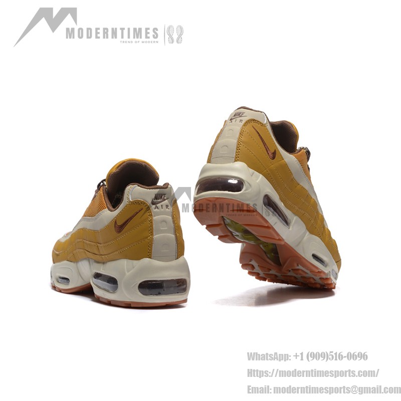 Nike Air Max 95 Premium Wheat Pack 538416-700 Sneakers in wheat, brown, and cream colorways