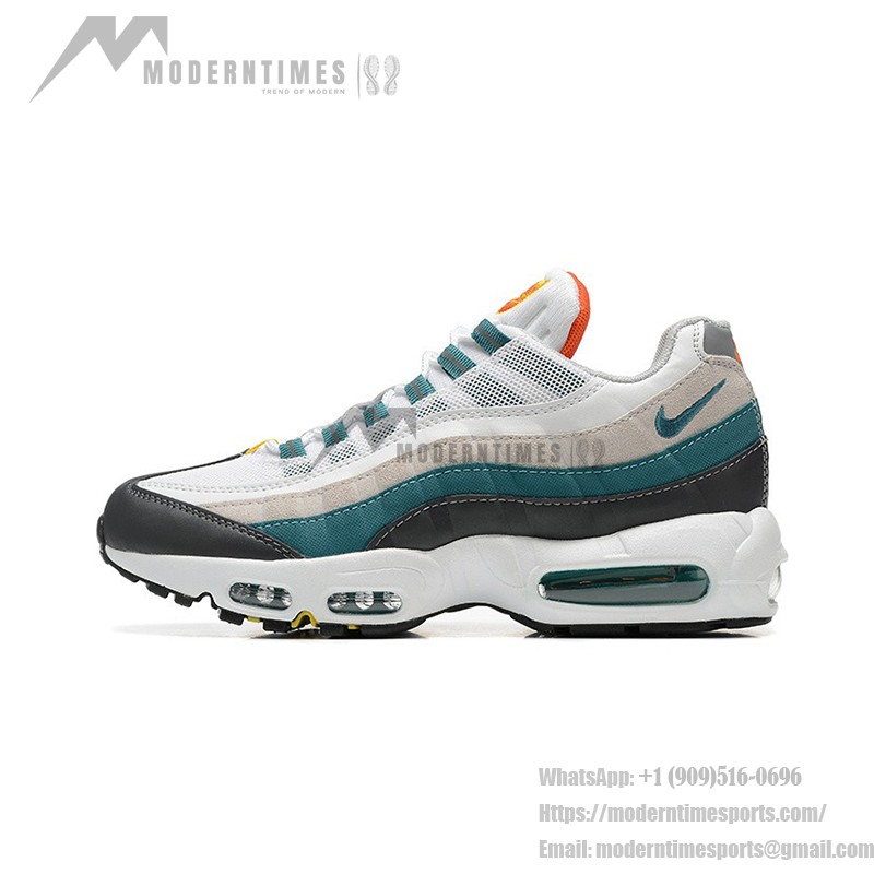 Nike Air Max 95 DM0011-002 Prep School White-Green Sneakers with Air Cushion Technology