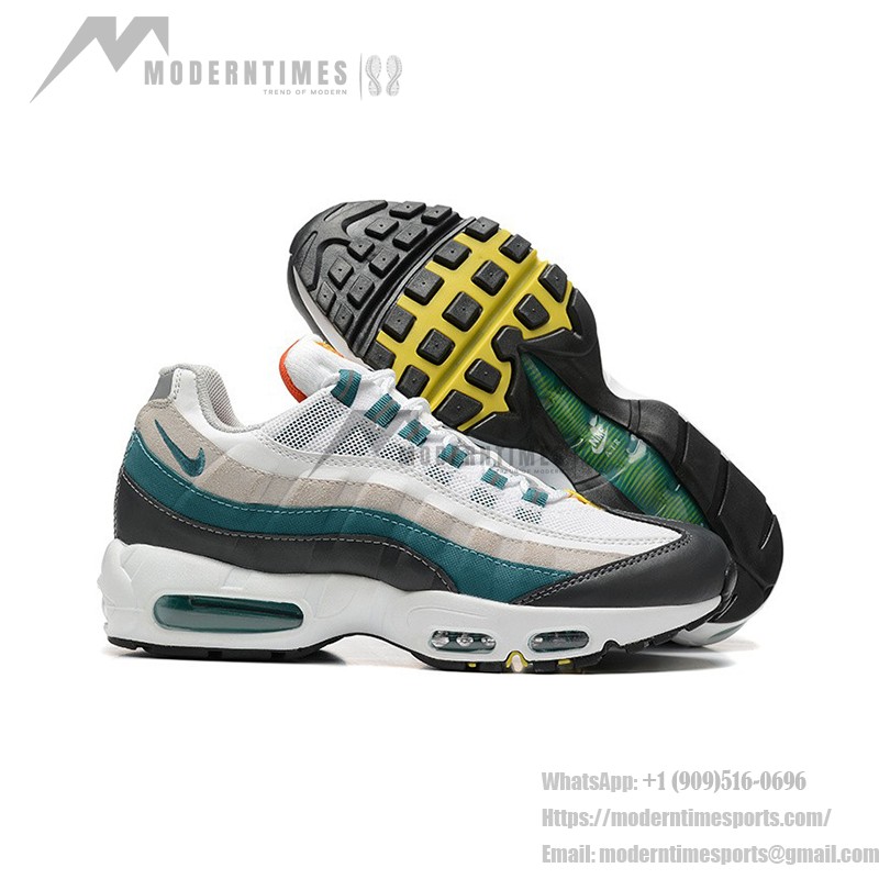 Nike Air Max 95 DM0011-002 Prep School White-Green Sneakers with Air Cushion Technology