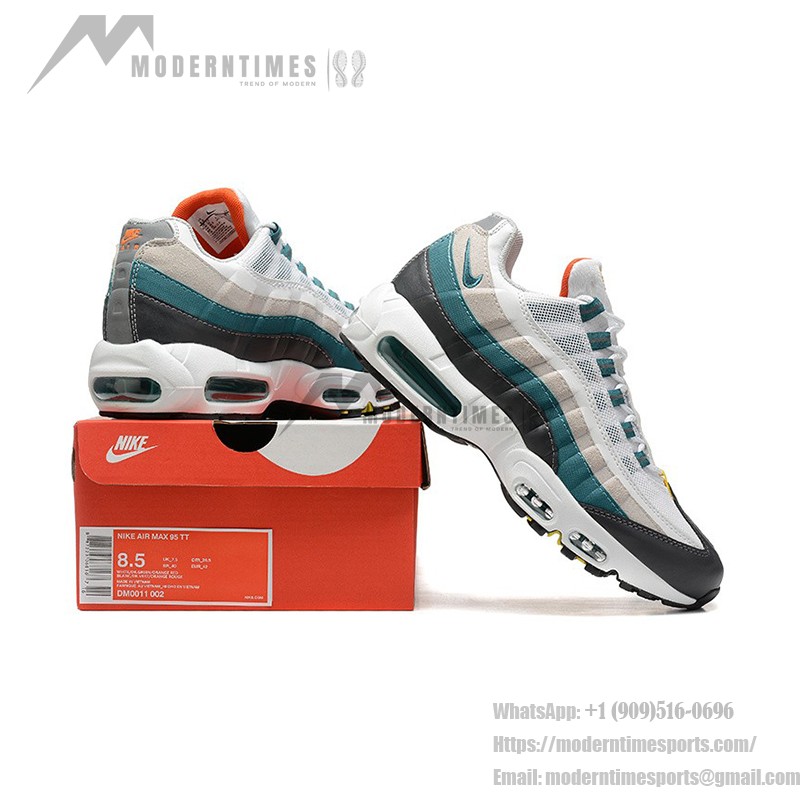 Nike Air Max 95 DM0011-002 Prep School White-Green Sneakers with Air Cushion Technology