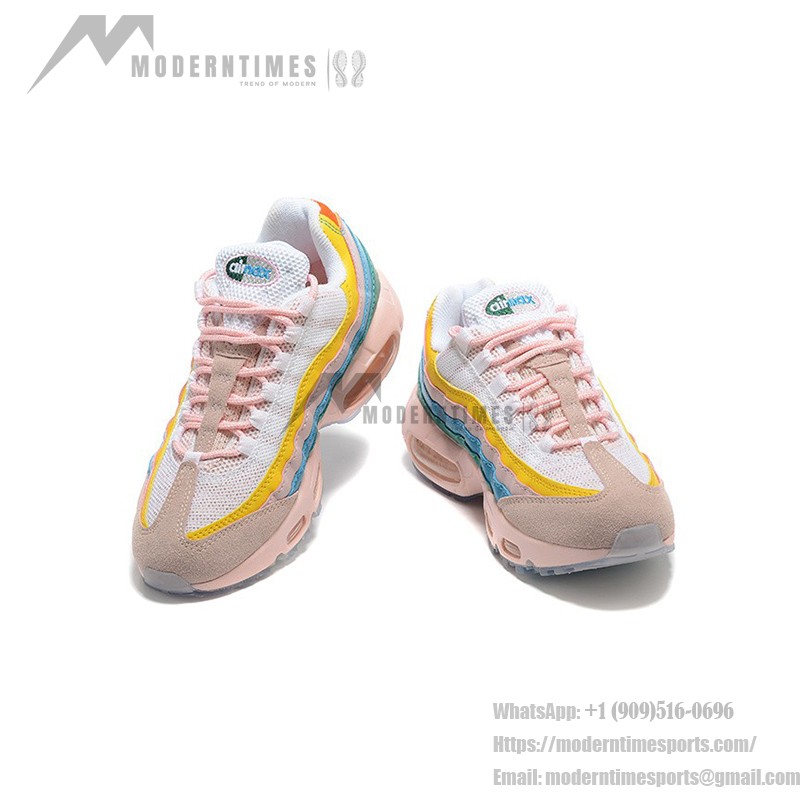 Nike Air Max 95 Rise and Unity DQ9323-200 Sneakers in Pink, Yellow, Blue, and Green