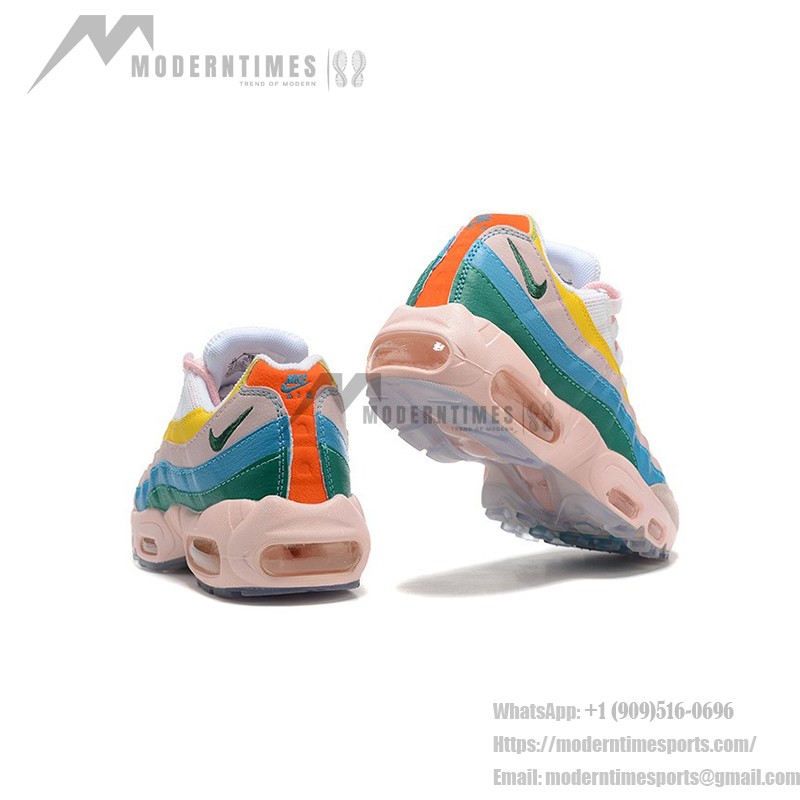 Nike Air Max 95 Rise and Unity DQ9323-200 Sneakers in Pink, Yellow, Blue, and Green