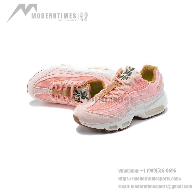 Nike Air Max 95 SE Cork Apricot Agate CZ2275-800 Sneakers in pastel apricot and white with cork detailing