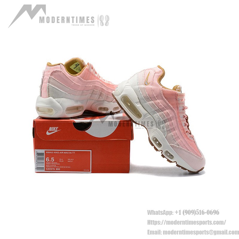 Nike Air Max 95 SE Cork Apricot Agate CZ2275-800 Sneakers in pastel apricot and white with cork detailing