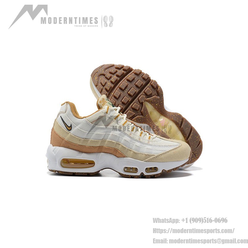 Nike Air Max 95 SE Cork DC3991-100 in Warm Brown, Cream White, and Natural Cork