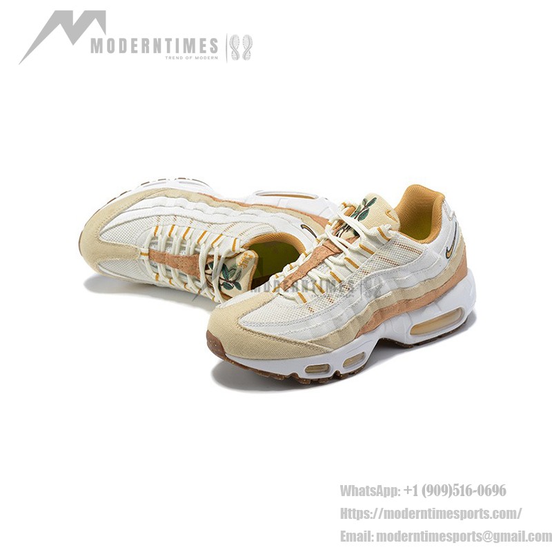 Nike Air Max 95 SE Cork DC3991-100 in Warm Brown, Cream White, and Natural Cork