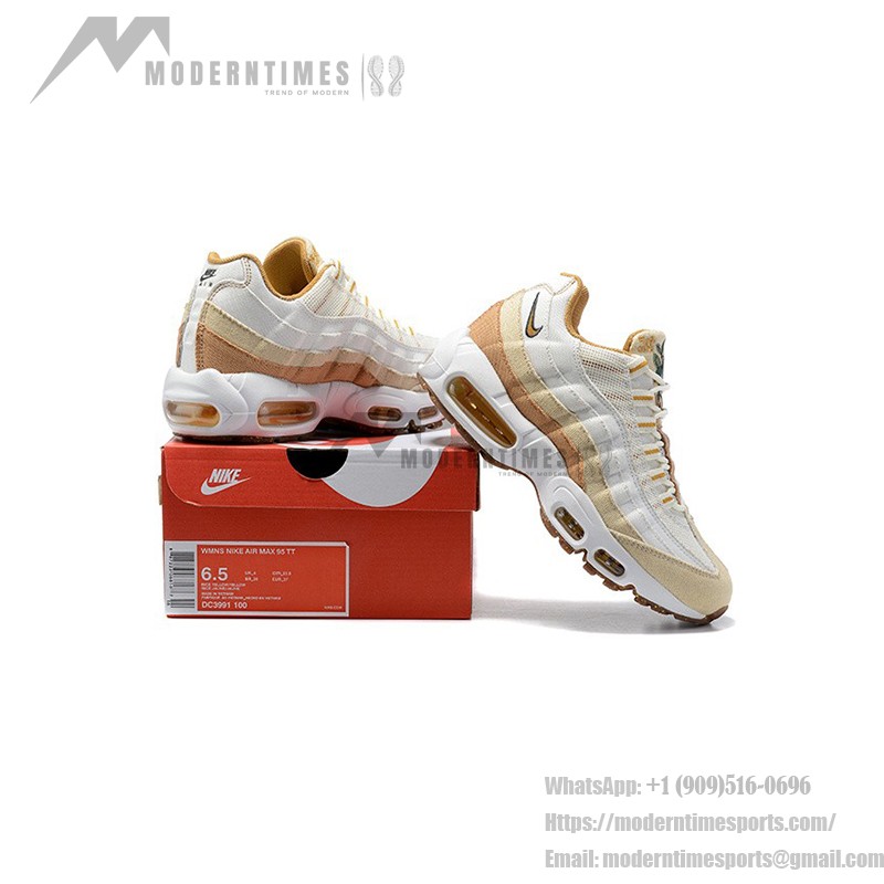 Nike Air Max 95 SE Cork DC3991-100 in Warm Brown, Cream White, and Natural Cork