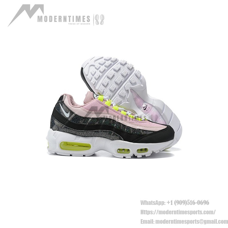 Nike Air Max 95 SE Glitter 918413-006 in Rosa und Neon-Grün