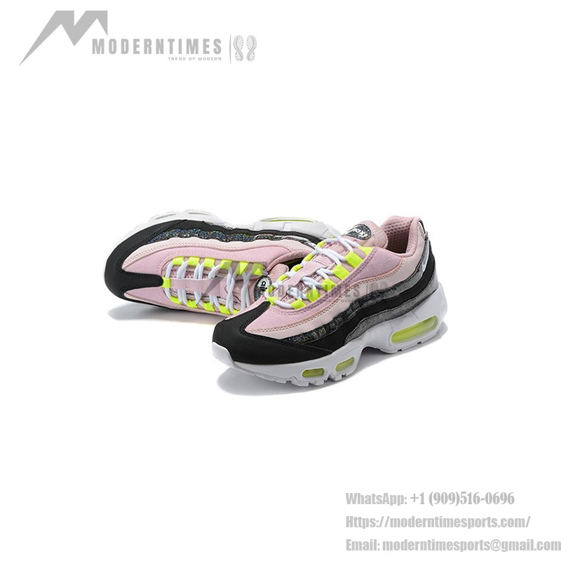 Nike Air Max 95 SE Glitter 918413-006 in Pink and Neon Green