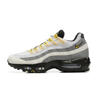 Nike Air Max 95 DQ3982-100 Tour Yellow White-Grey Sneakers - Air Cushion Comfort & Vibrant Design