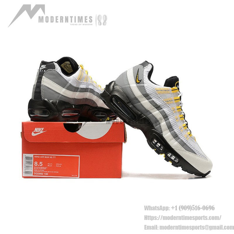 Nike Air Max 95 DQ3982-100 Tour Yellow White-Grey Sneakers with Air Cushion Technology