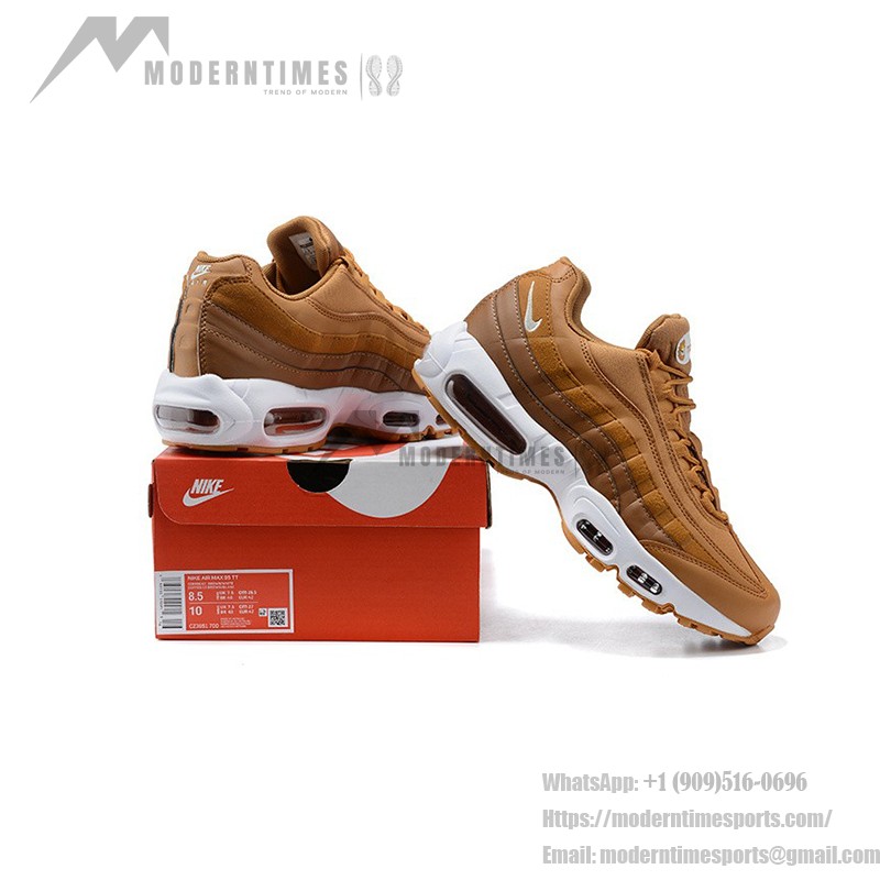 Nike Air Max 95 Wheat Brown CZ3951-700 Sneakers with Iconic Cushioning and Earthy Tones