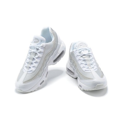 Nike Air Max 95 White Metallic Silver DH3857-100 Sneakers | Sleek Minimalism with Ultimate Comfort