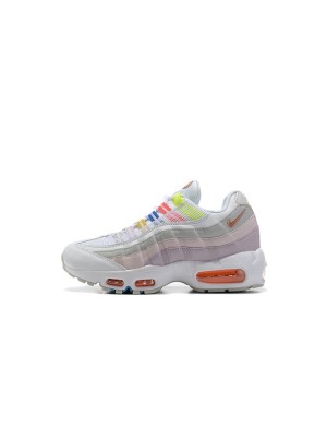 Colorful Style: Nike Air Max 95 White Multi DH5722-100 Vibrant Sneakers - Perfect Fusion of Comfort and Personality